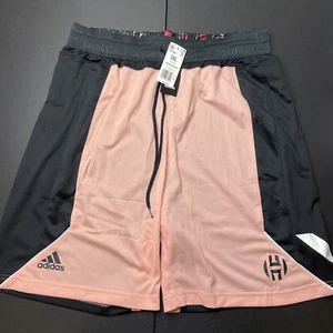 Adidas James Harden Mens 2XL Gym Basketball Shorts Aeroready Pink Black FR5936 - Picture 1 of 5