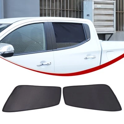 Parasol ventana lateral trasera malla negra para Mitsubishi L200 Triton 2015-2023 Foto 1 de 4