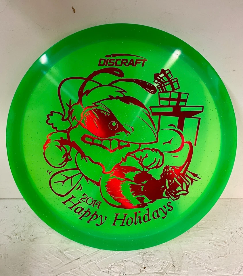 FLY GREEN DISC GOLF RARE NEW 2014 DISCRAFT HOLIDAY EDITION Z BUZZZ 177+G - Image 1 of 1