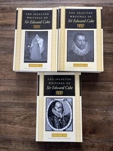 The Selected Writings of Sir Edward Coke Volume 1-3 - Picture 1 of 4