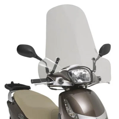 Parabrezza trasparente,GIVI 8100a,Kymco like Sport 125, peugeot tweet 50-125-150 - Immagine 1 di 3
