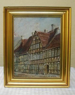 Frands Frandsen (1885) Renaissance Half-Timbered Buildings, Randers, Denmark - Image 1 of 4