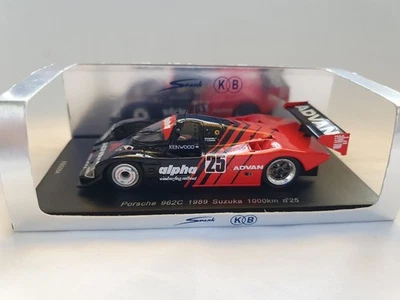 Porsche 962 #25 Advan / Alpha. 1989 Suzuka 1000 kms, Spark / KBS054.  1/43 — 第 1/4 张图片