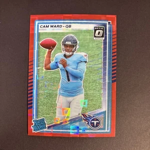 2025 Panini Donruss - Rated Rookie Cameron Ward #350 Optic Preview Red Pandora - Bild 1 von 2