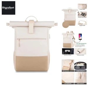 Sac à Dos Ordinateur Portable pour 17 Pouces,Rolltop Sac à Dos Homme Femme,Sac pour Ordinateur Portable pour Sc... - Photo 1/9