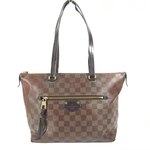 LOUIS VUITTON N41012 Damier Jena PM Tote Bag Shoulder Bag Canvas Ebene Brown - Foto 1 di 15