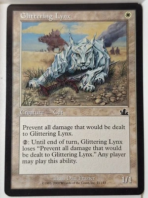 Glittering Lynx - Prophecy - Magic the Gathering MTG Nice! - Image 1 of 3