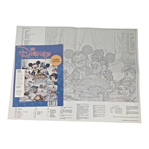 Disney Kreuzstich Set "Familienessen" Rockwell Thanksgiving gebraucht NUR TABELLE - Bild 1 von 4