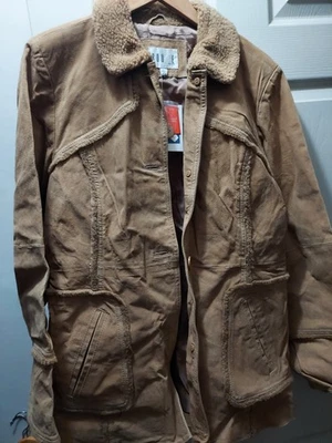 Women's Large Vintage Suede Leather Jacket - Image 1 of 4