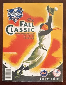 2000 World Series Program - Subway Series NY Yankees vs NY Mets - Unscored - Picture 1 of 23