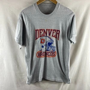 Denver Broncos T Shirt Small S Vintage Single Stitch Vtg 80s American Football - Picture 1 of 8
