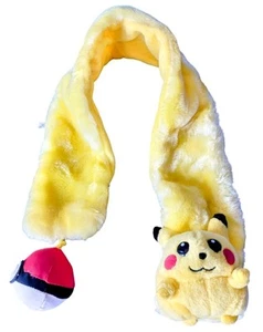 Pokemon Vintage Fluffy Scarf Fat Pikachu Yellow KO Knock Off 90's - Rare - Picture 1 of 8