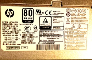 Alimentation L07304-003 HP Z2 G4 G5 modèle # DPS-500AB-36 A 500W 80+ Gold - Photo 1/7