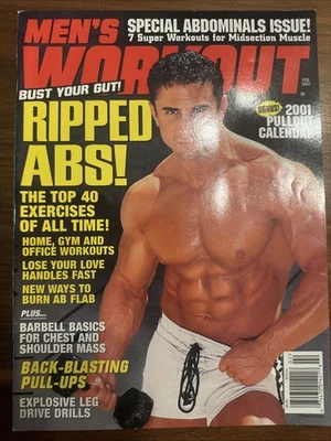 MEN'S WORKOUT MAGAZINE FEBRUARY 2001 (COLLECTOR'S ITEM) GAY INTEREST - FREE SHIP - Image 1 of 2