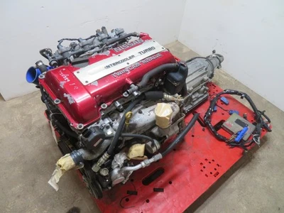 MOTOR TURBO JDM NISSAN SR20DET 2,0 L TRANSMISIÓN AUTOMÁTICA ECU SR20 S13 MOTOR Foto 1 de 4