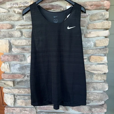 Camiseta sin mangas para correr Nike Dri-FIT Dry Miler negra para mujer XL CV2804 NUEVA CON ETIQUETAS Foto 1 de 4