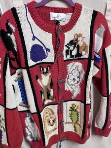 Cat Lovers design options sweater cardigan - Picture 1 of 3