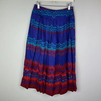 Falda Vintage Liz Claiborne Neiman-Marcus Mujer Talla 10 Línea A Maxi Plisada Foto 1 de 4