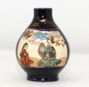 DELIGHTFUL ANTIQUE MINIATURE JAPANESE SATSUMA VASE 2.5 inches c.1920 - Picture 1 of 16