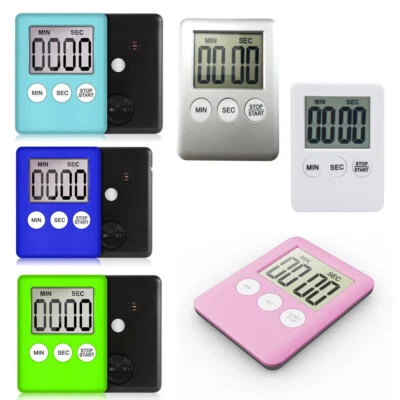 LCD Küche Kochen Digital Timer Countdown Up Uhr Lauter Alarm Magnetisch - Bild 1 von 2