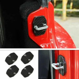Cubierta con cerradura de puerta de fibra de carbono para Jeep Grand Cherokee 2011-2021 borde decorativo - Imagen 1 de 8