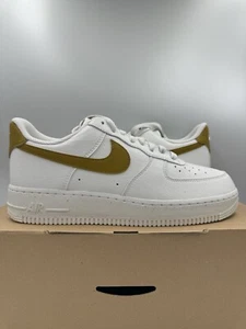 Nike Air Force 1 ‘07 NN Summit White Bronzine BRAND NEW Size 10 Women - Picture 1 of 8