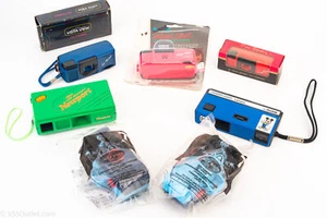 Lot of 8 Vintage Plastic 110 Film Cameras Newport McDonalds Disney Mickey V26 - Picture 1 of 6