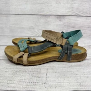 Inter-Bios Leather Sandals Comfort Adjustable Straps Cork Footbed Women's - Picture 1 of 6