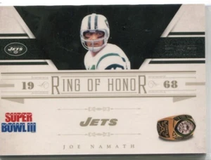 2012 National Treasures - JOE NAMATH - Ring of Honor - NEW YORK JETS #d 97/99 - Picture 1 of 1