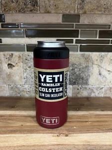 YETI Rambler 12 oz. Colster Slim Can Insulator For Hard Seltzers Harvest Red!! - Picture 1 of 4