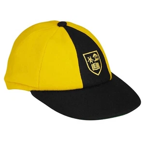 Keble School Boys Cap Size XXX Large 59 cm Yellow and Black with Badge - Picture 1 of 8