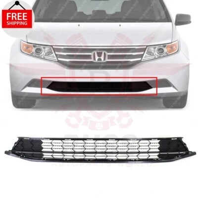 New Front Bumper Grille Primed Plastic Fits 2011-2013 Honda Odyssey HO1036110 Foto 1 de 4
