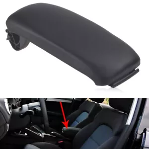 For Audi A3 8P 2003-2012 Leather Front Center Console Armrest Lid Cover Black - Picture 1 of 8