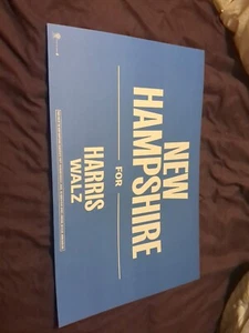 Kamala Harris/Tim Walz Official New Hampshire Campaign Placard/Rally Sign RARE - Picture 1 of 1
