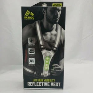 RBX LED High Visibility Reflective Vest, night running, walking & biking - Picture 1 of 11