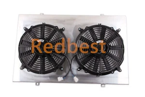 CUBIERTA DE VENTILADOR DE RADIADOR DE ALUMINIO PARA PONTIAC FIREBIRD 1970-1981 TRANS AM V6 V8 CC573 - Imagen 1 de 6