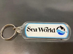 Vintage Souvenir Keyring SEA WORLD Keychain ORLANDO FLORIDA Ancien Porte-Clé USA - Picture 1 of 3