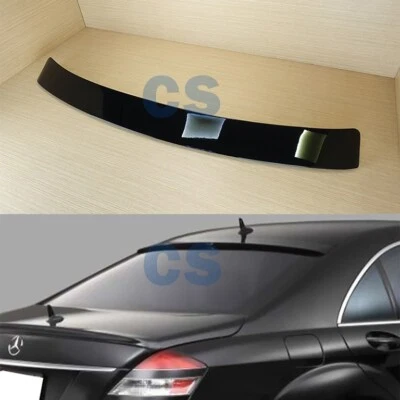 #197 Obsidian Black Metallic Roof Spoiler For 07-13 Mercedes Benz W221 S-Class Foto 1 de 4