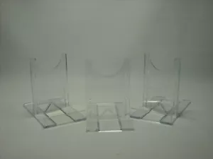 TRES de - GRAN SOPORTE DE EXHIBICIÓN DE PLACA DESLIZANTE Y GIRATORIA DE 4" de alto - Tamaño máximo de placa 9" - Imagen 1 de 4