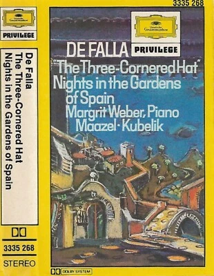 Falla Margrit Weber Three-Cornered Hat Nights Gardens of Spain CASSETTE ALBUM - Image 1 of 4