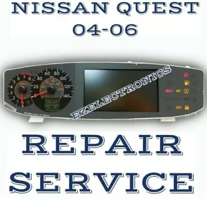 INSTRUMENT CLUSTER REPAIR SERVICE FOR NISSAN QUEST 2004 2005 2006 - Bild 1 von 3