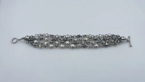 Michael Dawkins Sterling Silver 4 Chain Toggle Bracelet - Picture 1 of 6