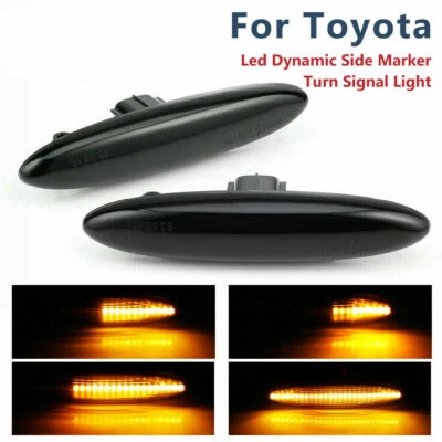 Smoke Dynamic LED Side Marker Turn Signal Light For Toyota Camry ACV40 2006-2011 Foto 1 de 4