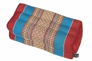 Cojín tailandés cojín de meditación cojín Kapok bloque azul y rojo cojín de apoyo yoga tailandés - Imagen 1 de 1