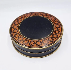 VICTORIAN ENGLISH JACKFIELD POTTERY EBONY PASTE JAR / BOX c1850 - Picture 1 of 6