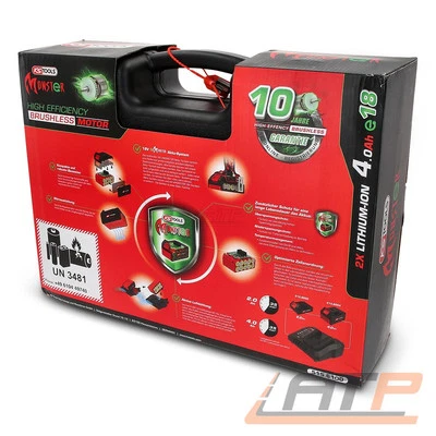 KS TOOLS eMONSTER 1/2" BRUSHLESS AKKU-SCHLAGSCHRAUBER-SATZ - 9-TLG. 2 AKKUS - Bild 1 von 4