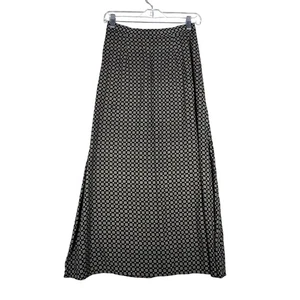Briggs NY Skirt Midi Geometric Career Wear Casual Neutral Vintage Small Petite - Picture 1 of 10
