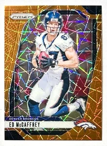 Prizm Ed McCaffrey Orange Laser Prizm Refractor SP #90 2024 Denver Broncos NFL - Imagen 1 de 12