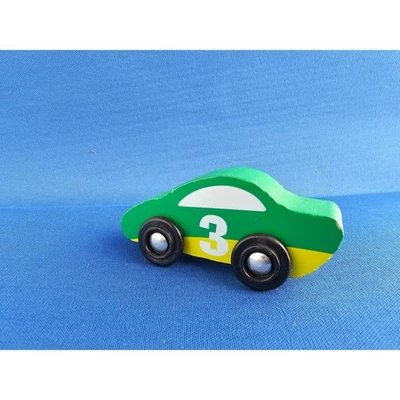 Melissa & Doug GH21115 - Coche de carreras de madera de juguete verde #3 Foto 1 de 4
