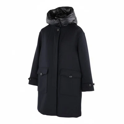 Woolrich Women's Double Wool 2In1 Parka Jacket With Hood Mid-Length Down - Image 1 of 4